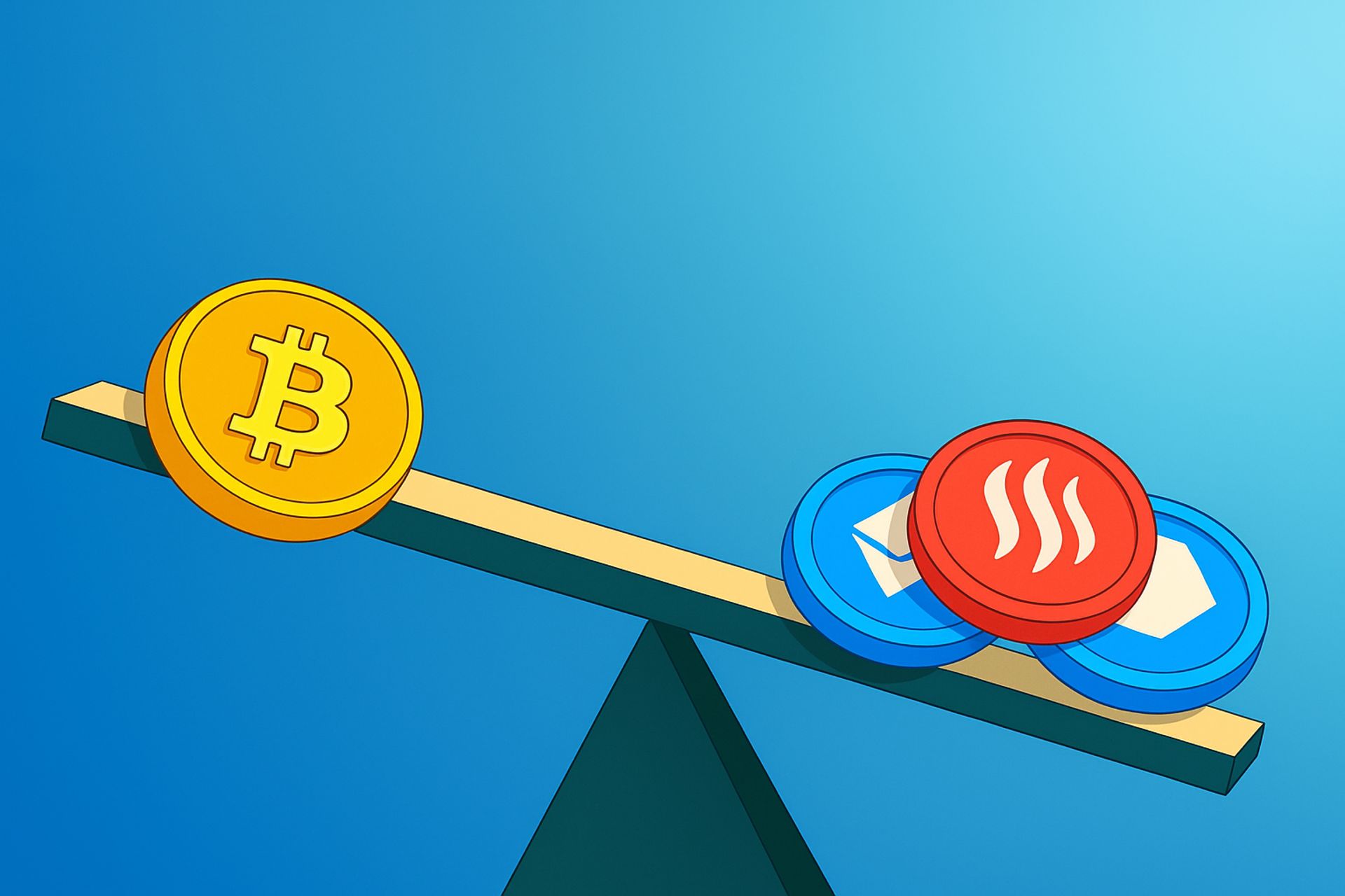 آلت کوین ها سنگین تر از بیت کوین