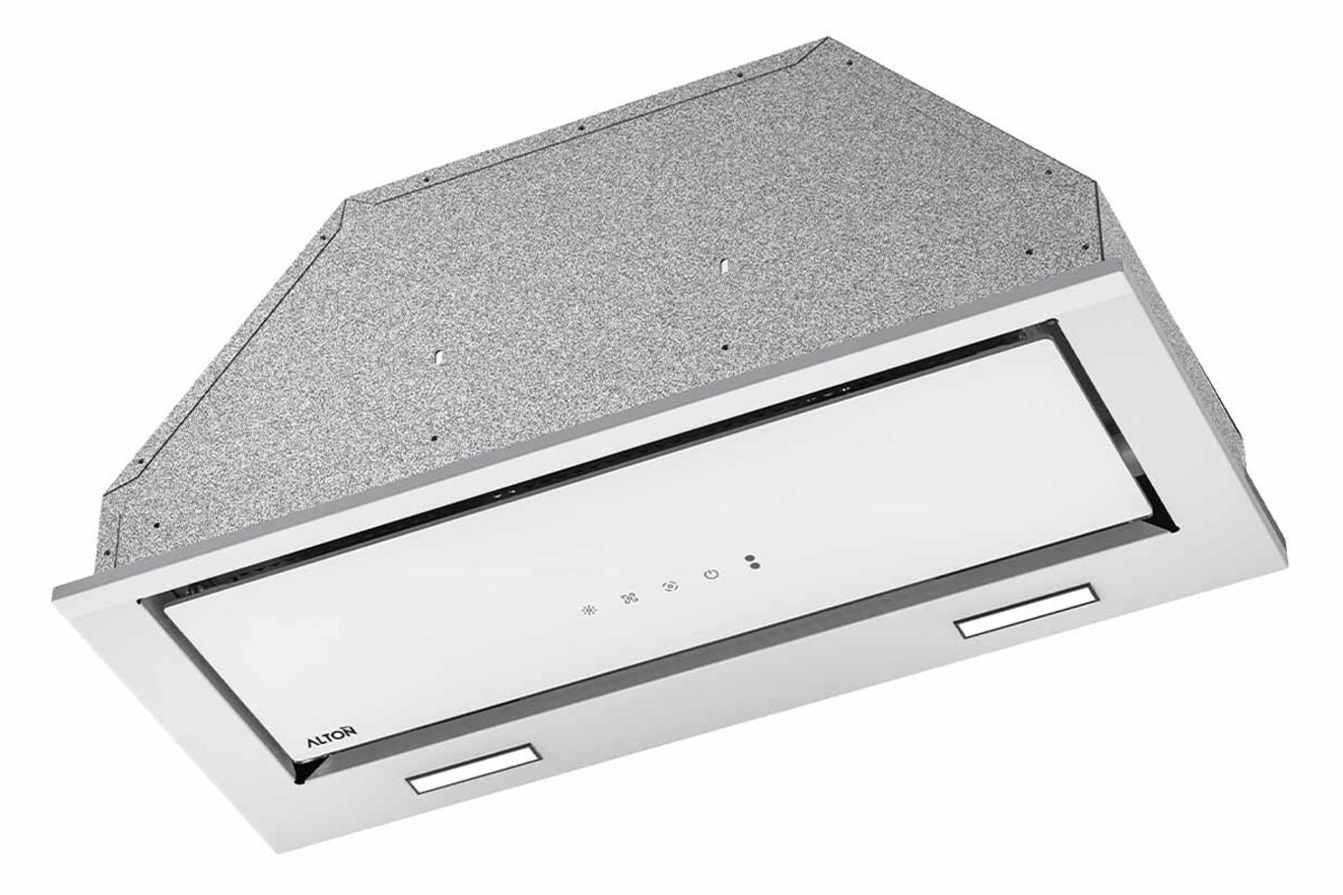 نمای نیمرخ هود مخفی آلتون H703W رنگ سفید