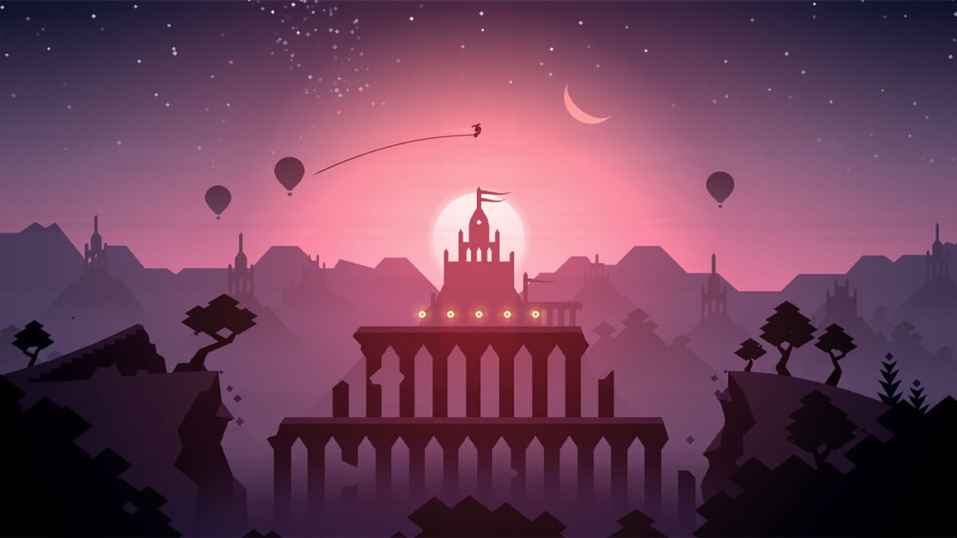 نمایی از بازی Alto’s Odyssey