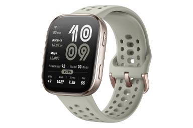 ساعت هوشمند امیزفیت Amazfit Bip 6 طلایی با بند خاکستری