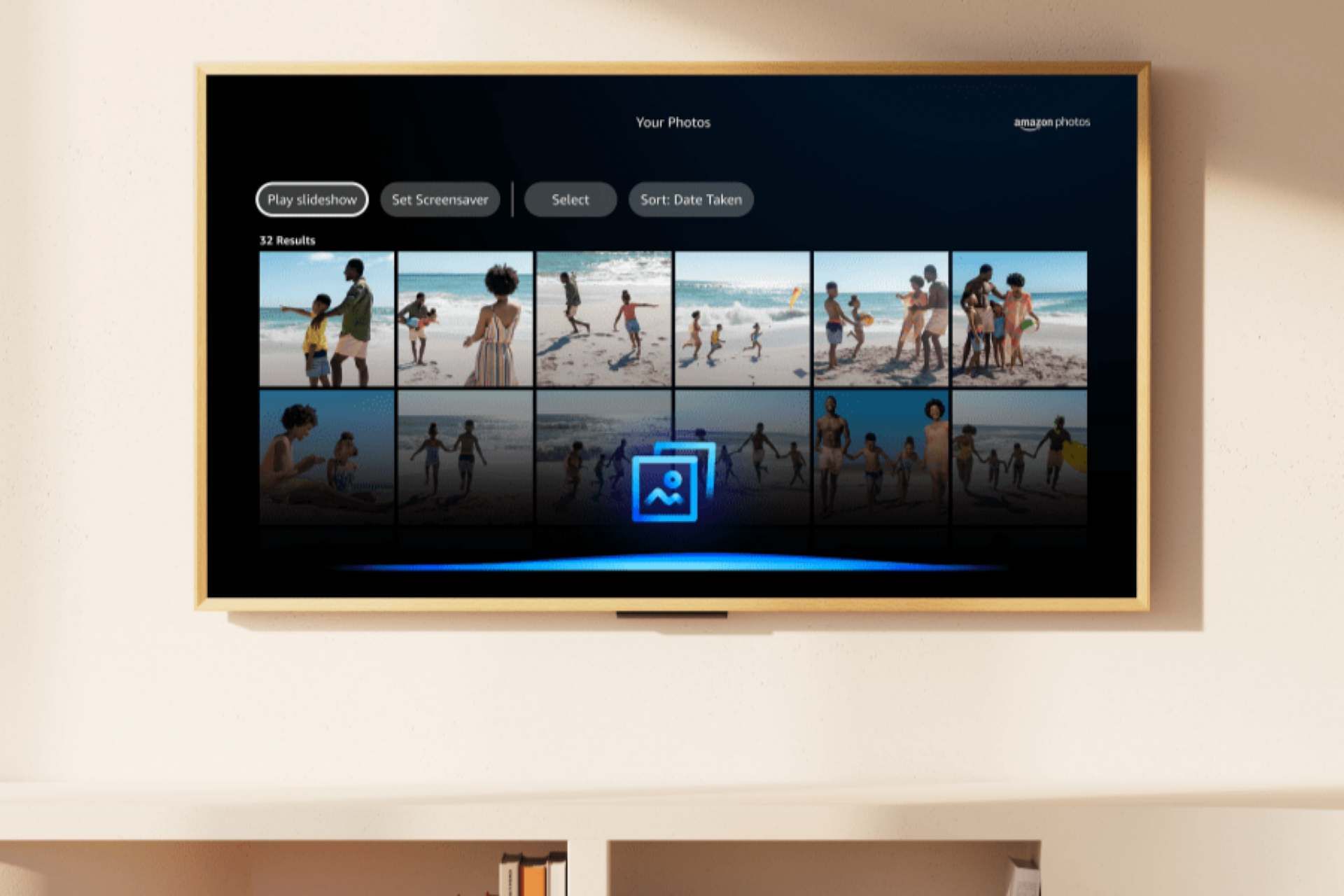 تلویزیون‌های سری Ember Artline آمازون روی دیوار با قاب هنری