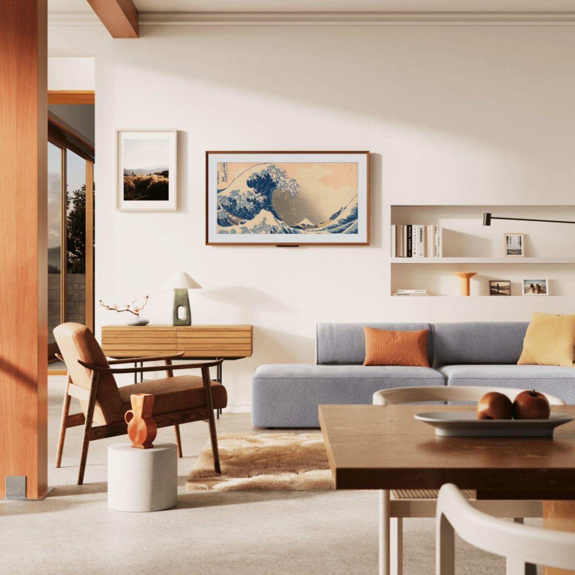 تلویزیون‌های سری Ember Artline آمازون روی دیوار