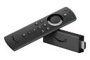 نمای نیمرخ اندروید باکس آمازون Fire TV Stick 4K نسل اول با نمایش ریموت کنترل و خروجی HDMI