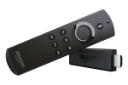 نمای نیمرخ اندروید باکس آمازون Fire TV Stick Basic Edition 2017 با نمایش استیک و ریموت کنترل