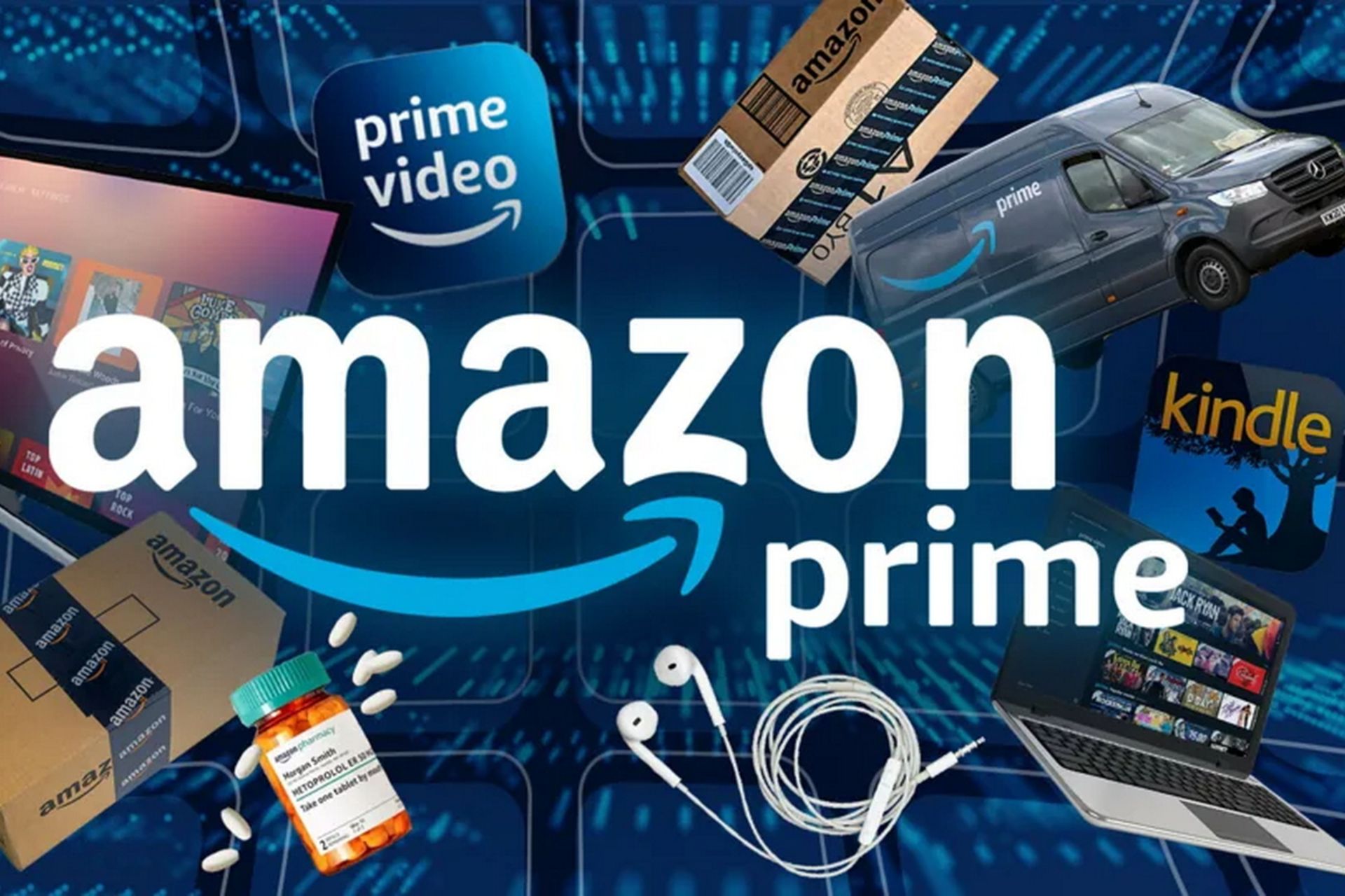 A collection of Amazon Prime services