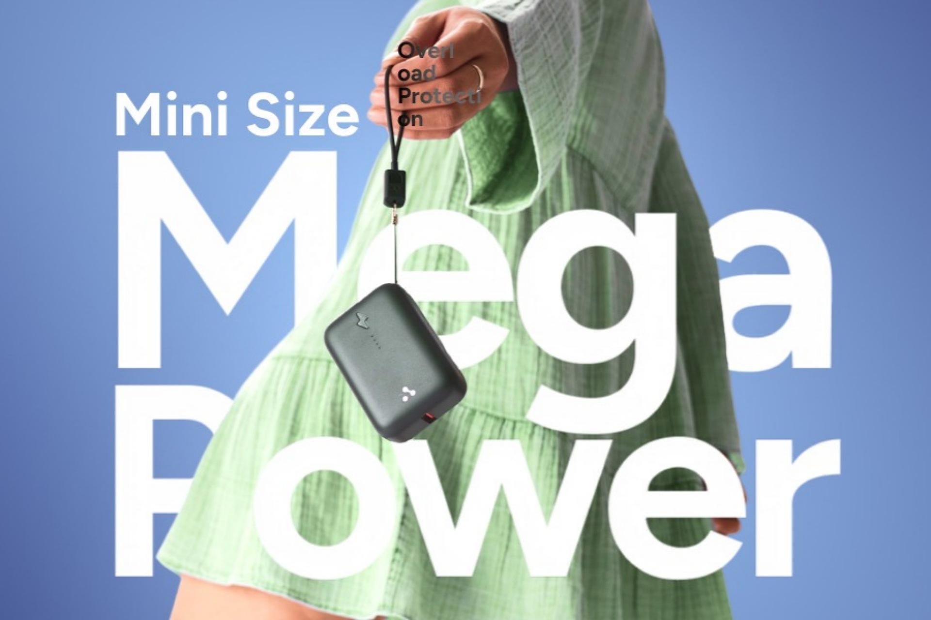 پاوربانک PowerMini 10 به‌صورت معلق