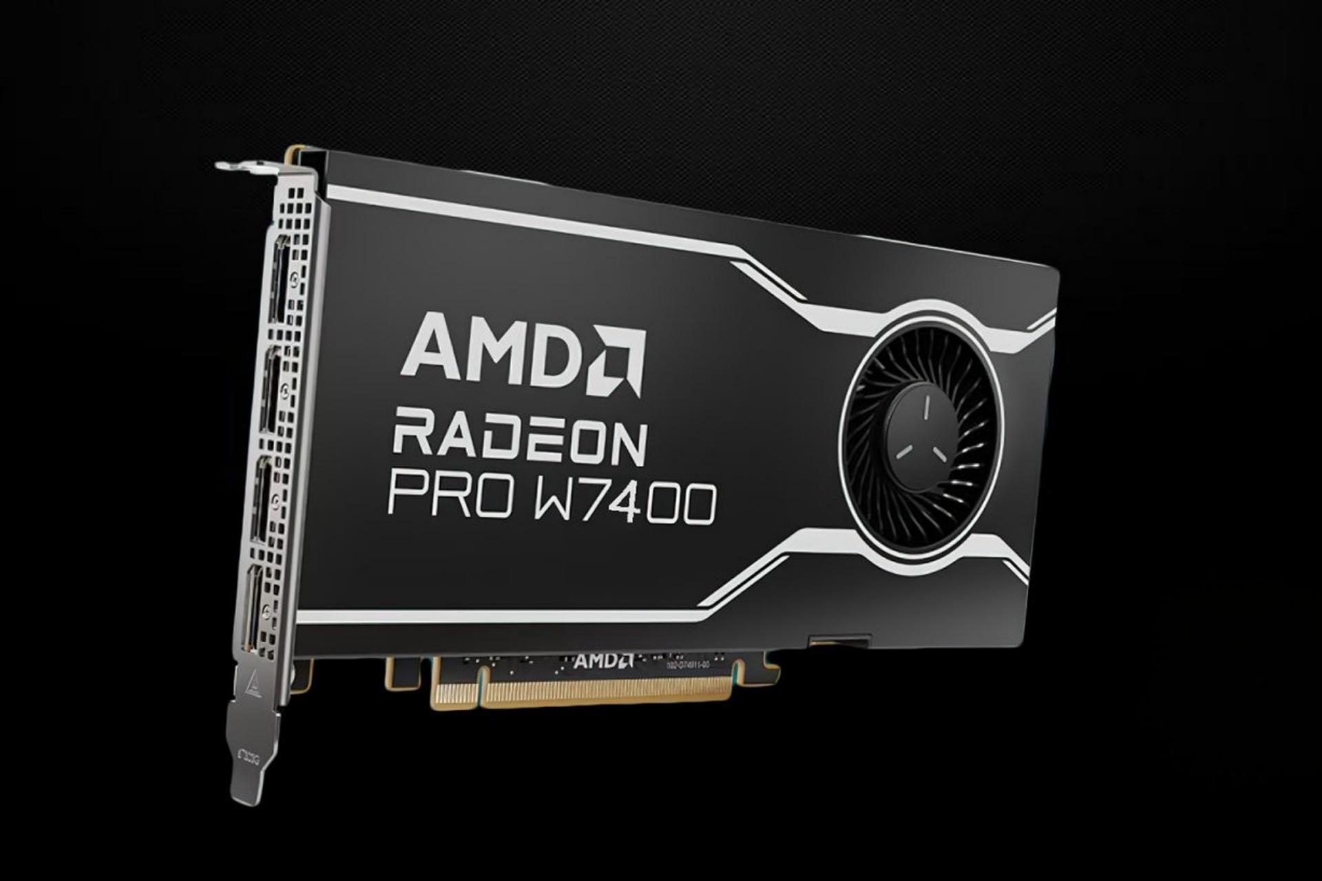طراحی منتسب‌به کارت گرافیک Radeon PRO W7400