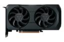 نمای روبه‌روی کارت گرافیک AMD رادئون RX 7600 XT با نمایش فن‌ها، لوگو و کانکتور PCI-Express