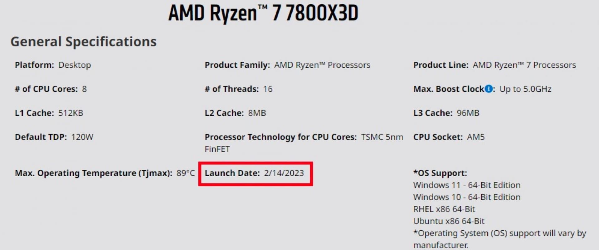 تاریخ عرضه پردازنده AMD Ryzen 7000X3D در سایت ای ام دی