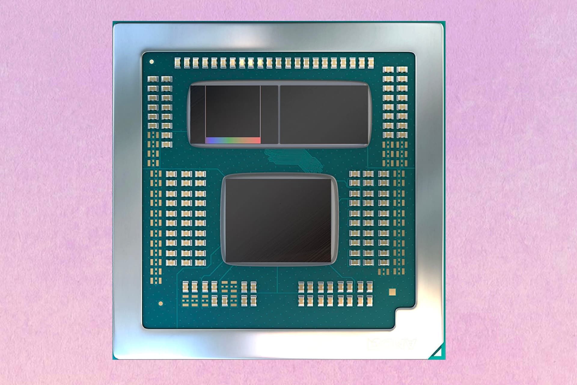 پردازنده AMD 7945HX3D از نمای پشت
