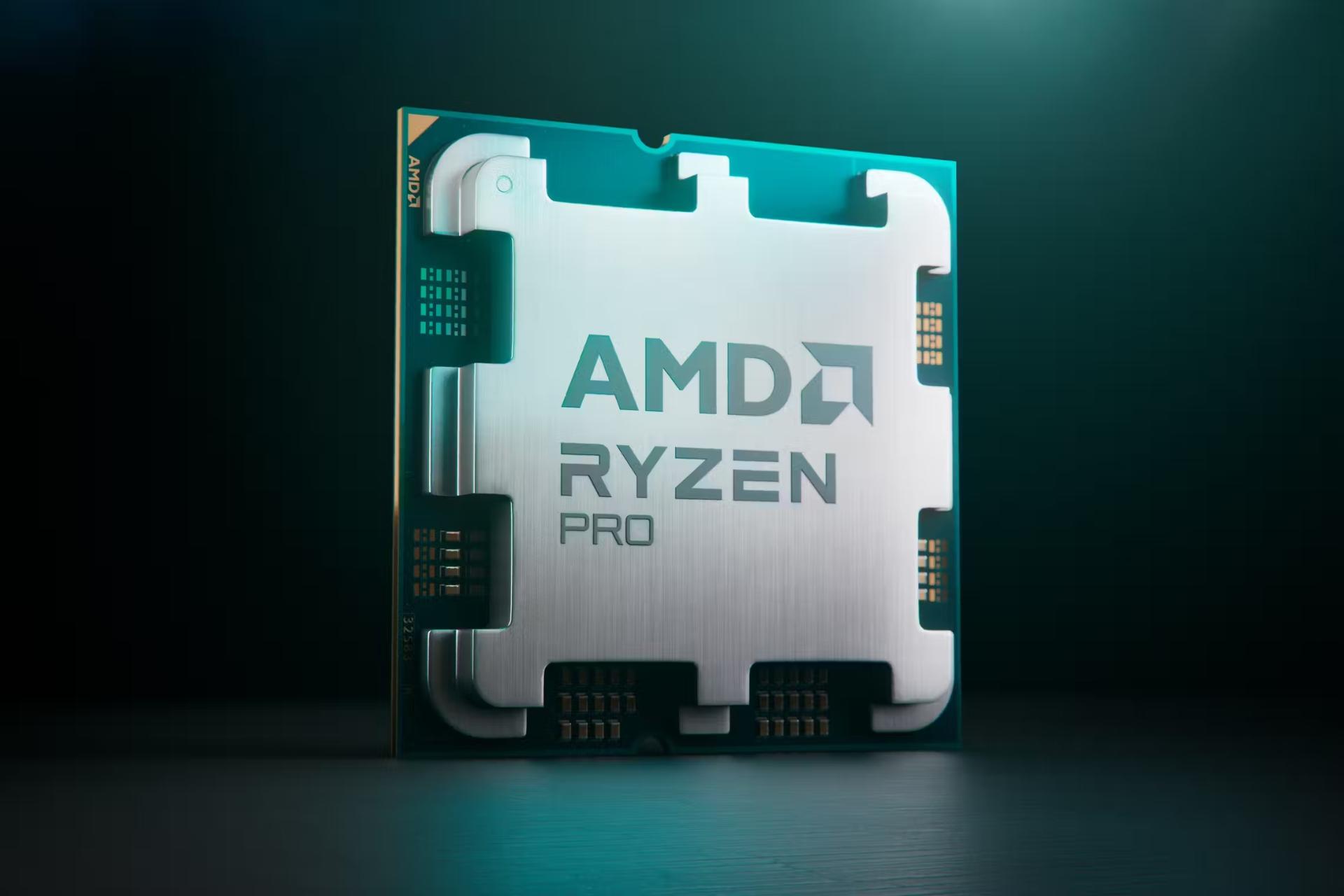 مرجع متخصصين ايران پردازنده‌ي AMD Ryzen Pro 8000 از نماي جلو ايستاده