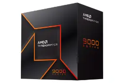 جعبه پردازنده AMD رایزن تردریپر سری 9000 / AMD Ryzen Threadripper 9000 Series با نمایش لبه سمت راست