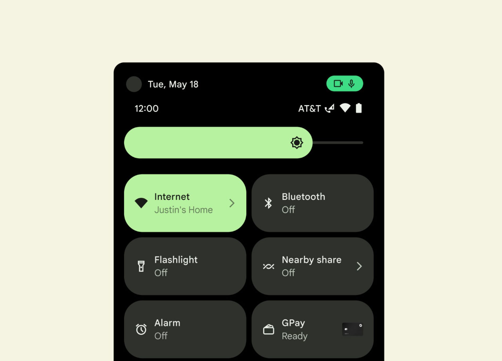 نشان‌گرهای امنیتی دوربین و میکروفون در اندروید ۱۳