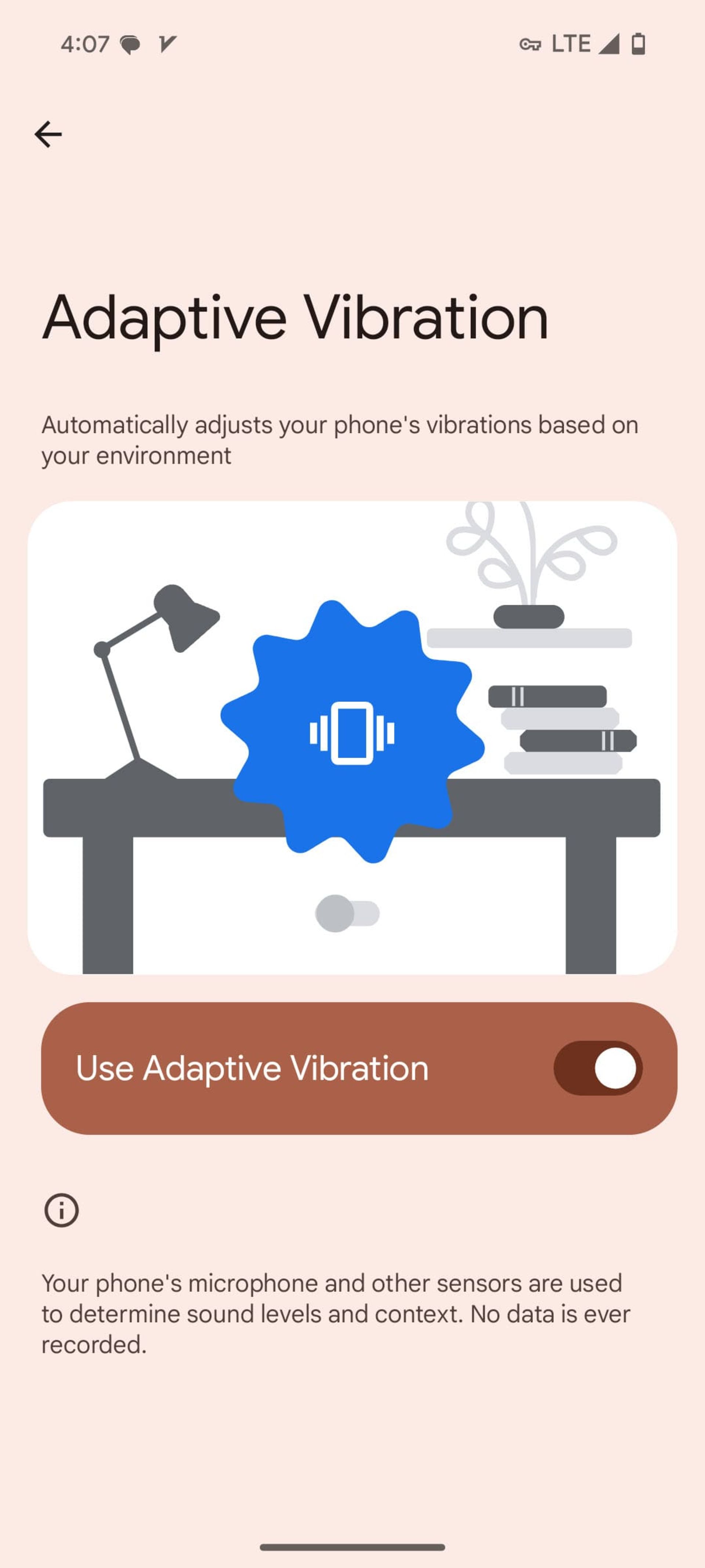 قابلیت Adaptive Vibration در اندروید ۱۵