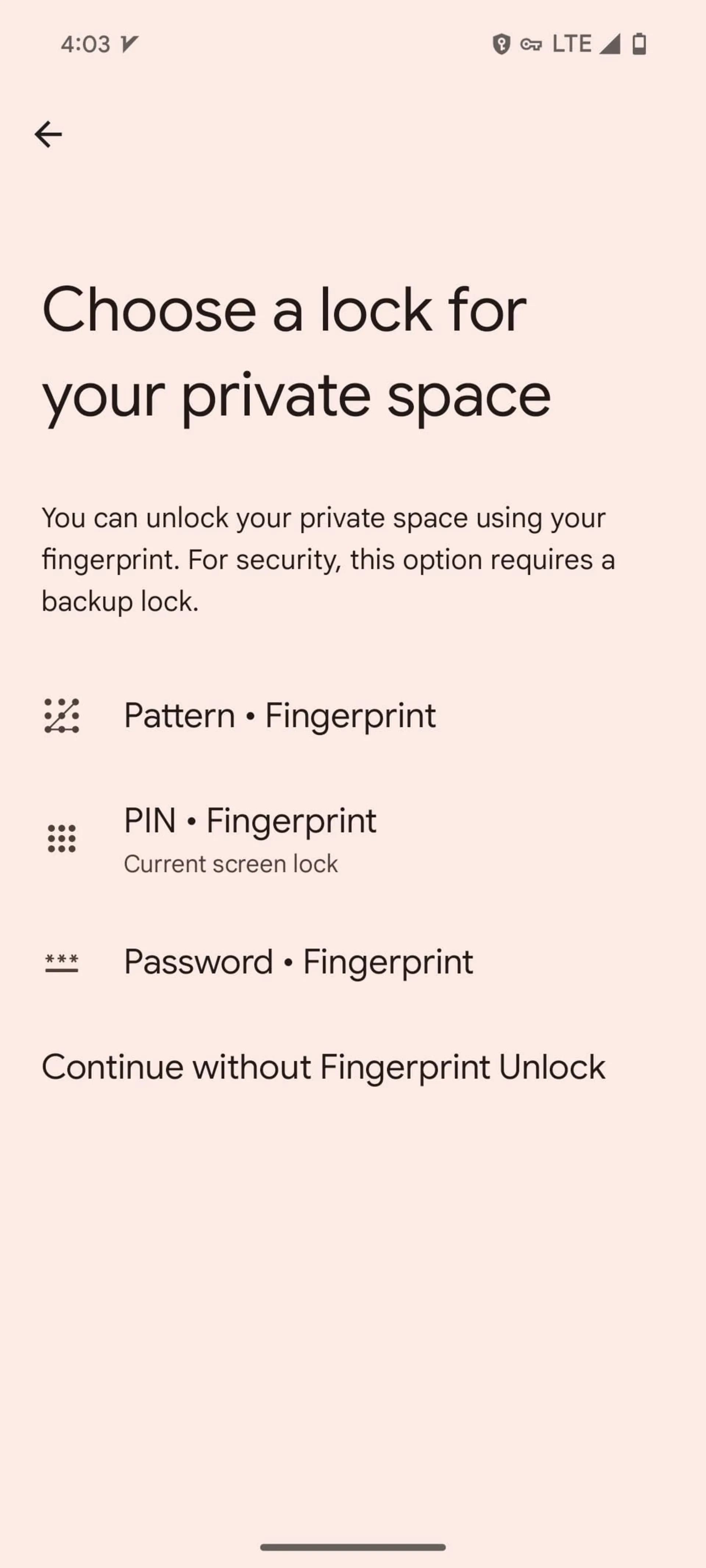 Security of Private Space in Android 15