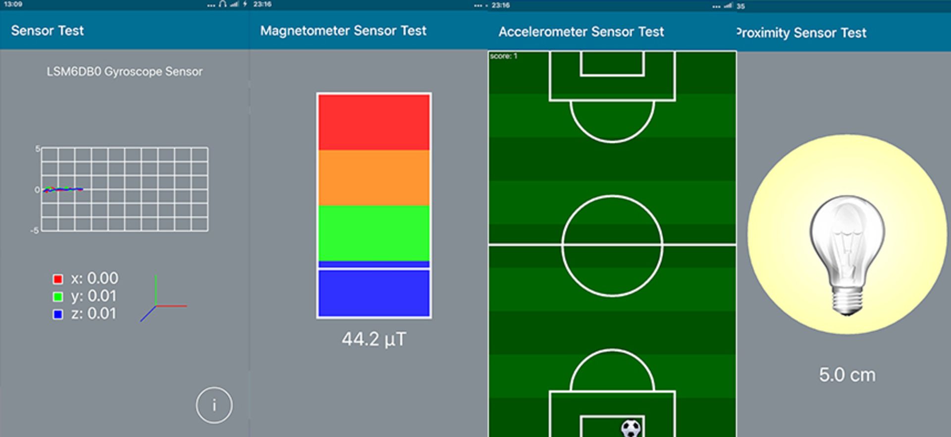 مرجع متخصصين ايران اپليكيشن اندرويد sensor test 