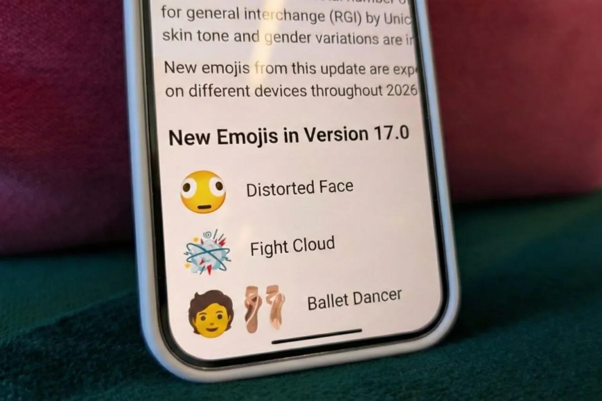 ایموجی‌های جدید اندروید ۱۶