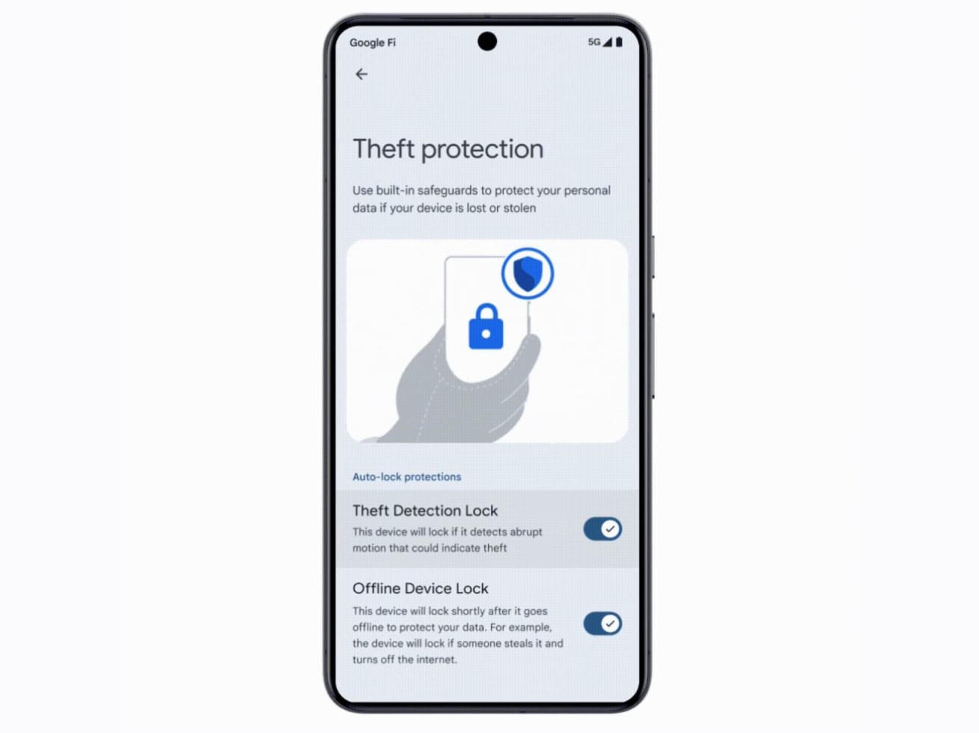 قابلیت تشخیص سرقت در سیستم عامل اندروید