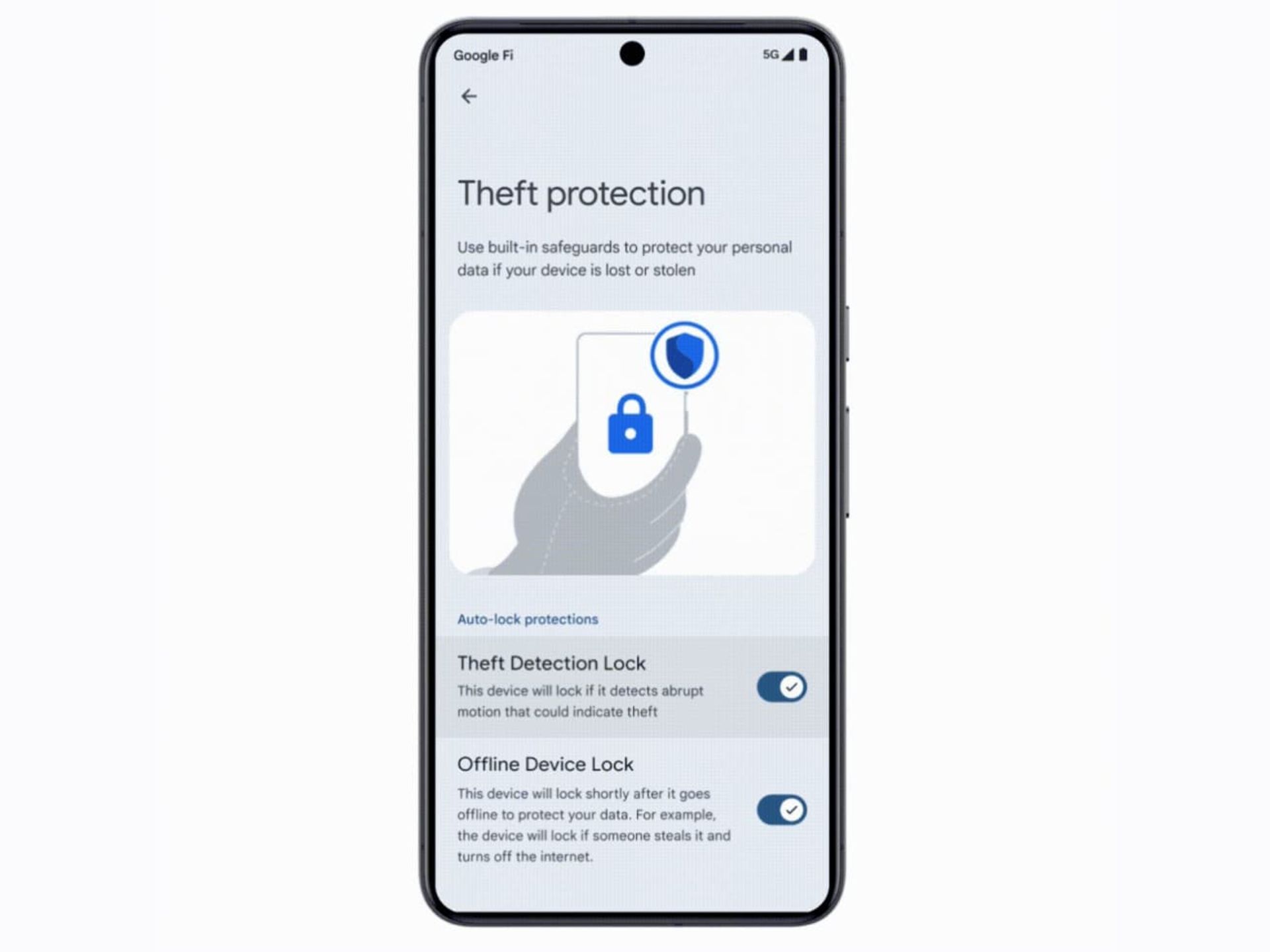 قابلیت تشخیص سرقت در سیستم عامل اندروید