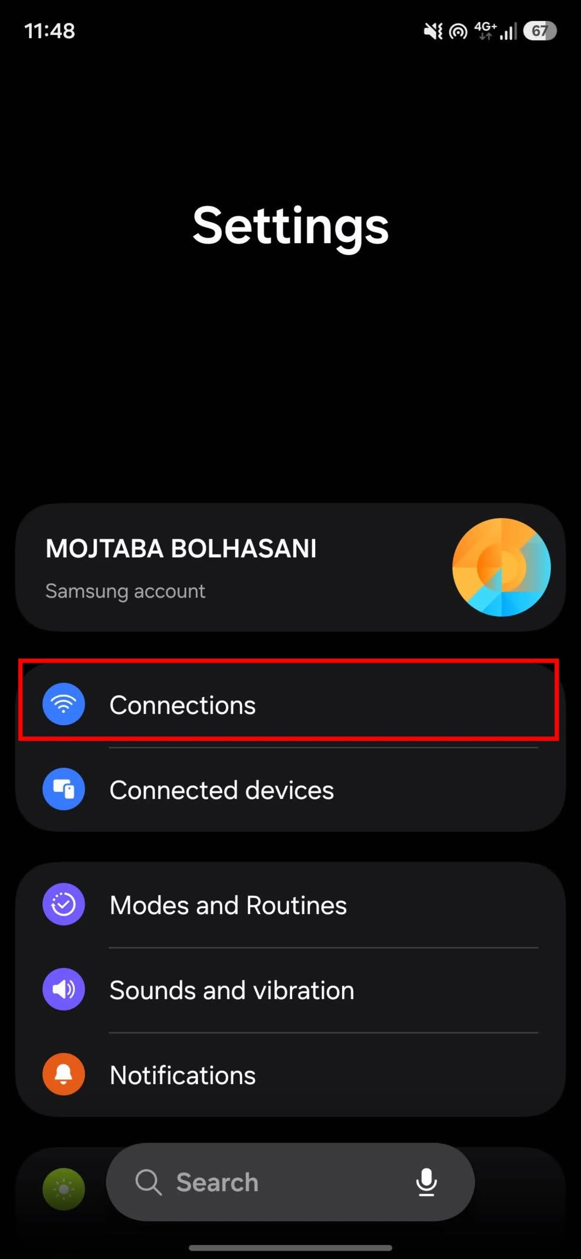 تنطیمات ارتباطات اندروید