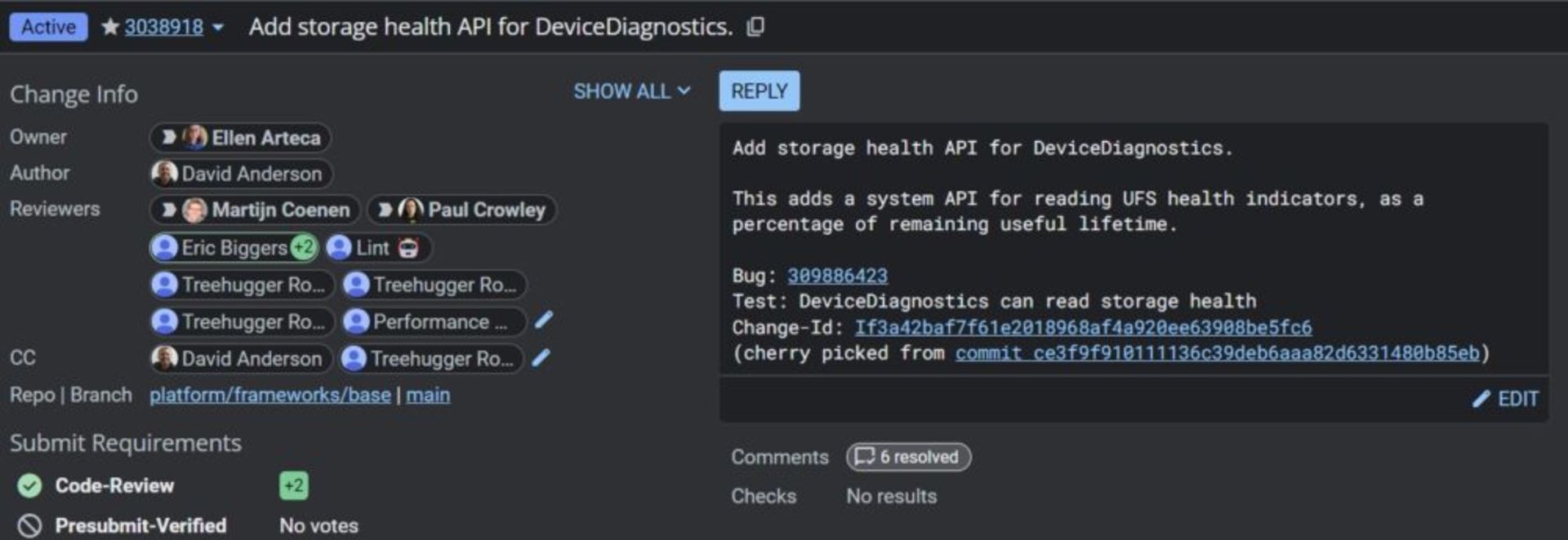 API جدید اندروید مربوط به اضافه کردن ویژگی نمایش سلامت تراشه‌ی فضای ذخیره‌سازی