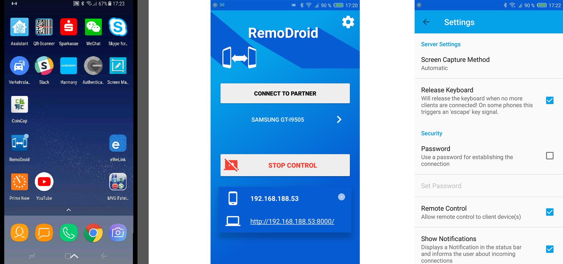 اسکرین شات محیط اپلیکیشن Inkwire Screen Share