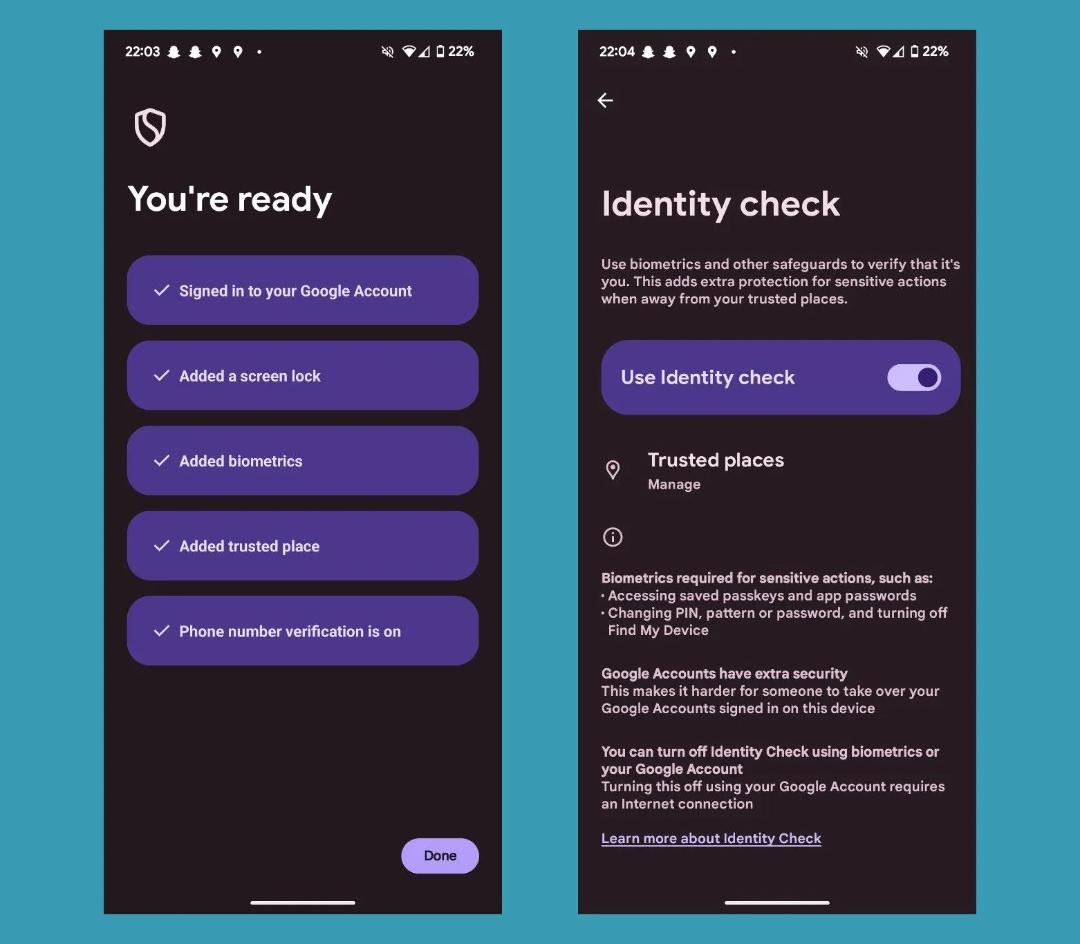 قابلیت امنیتی Identity Check در اندروید ۱۶