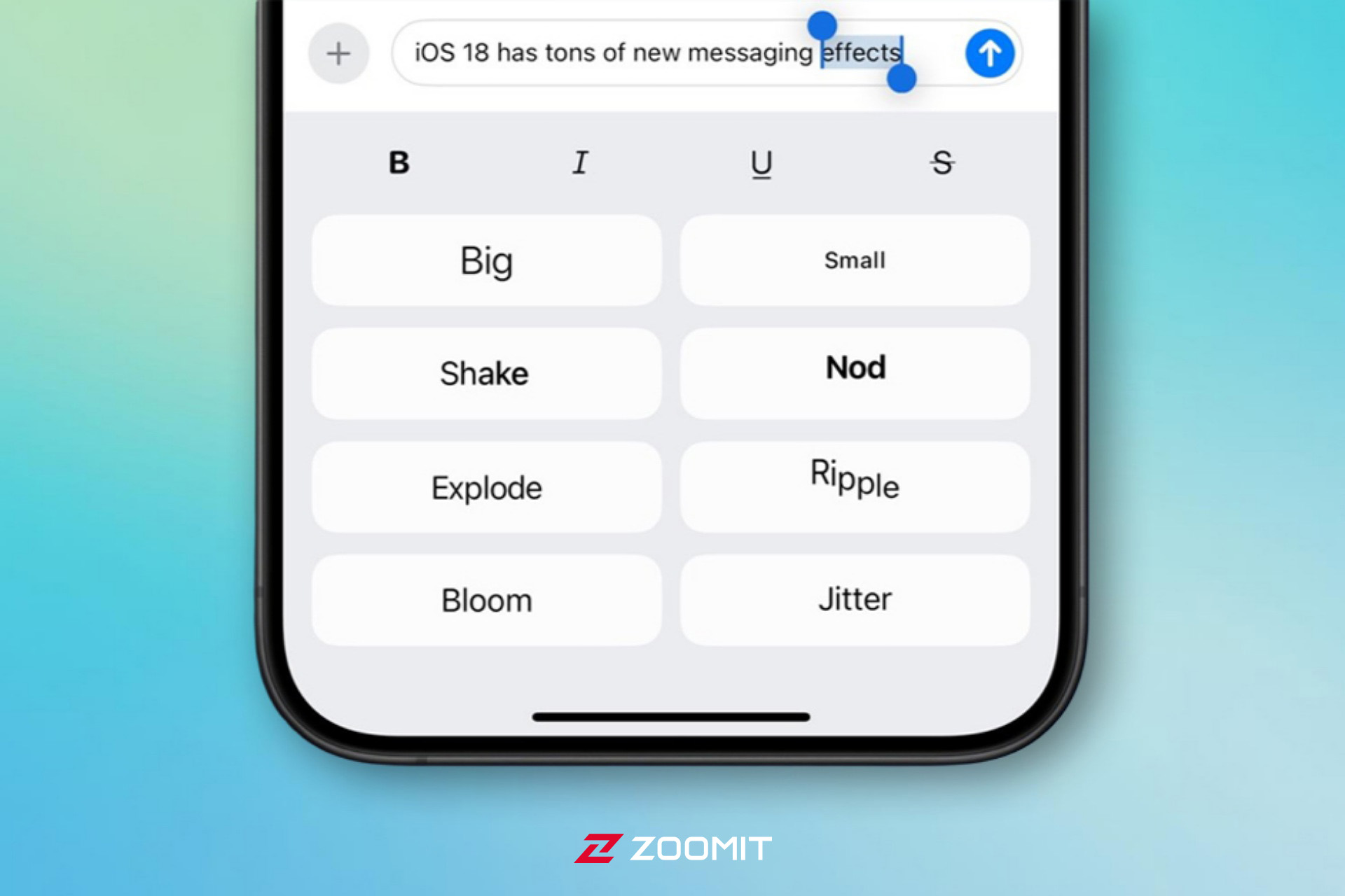 چگونه بخشی از متن یا ایموجی را در آیفون متحرک کنیم؟