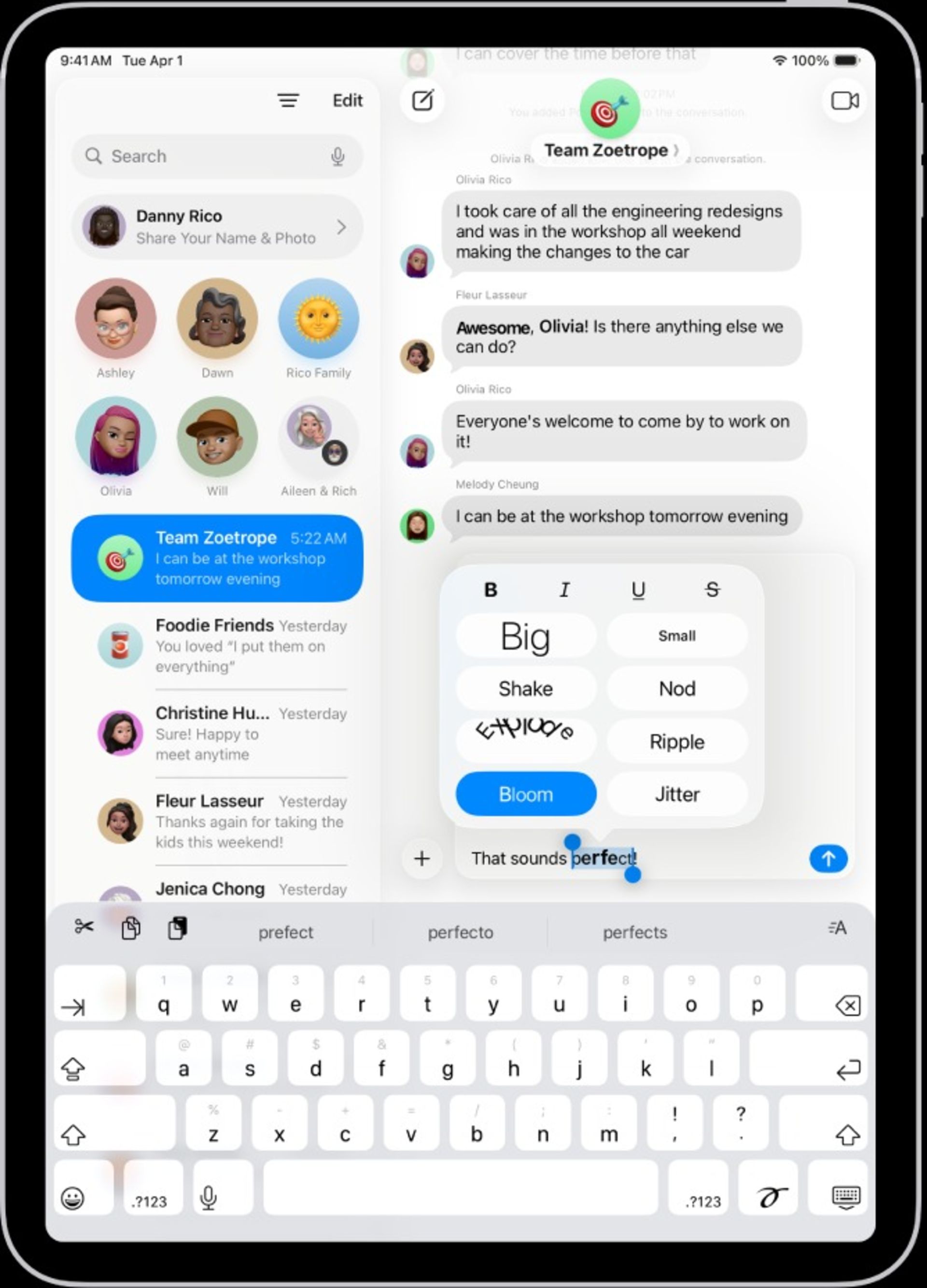 روش استفاده از  قابلیت Text Effects در آیفون و آیپد