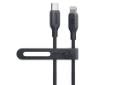 کابل شارژ USB انکر Type-C به Lightning مدل 544 A80B1 با طول 0.9 متر رنگ مشکی