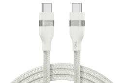 کابل شارژ USB انکر Type-C به Type-C مدل A82E2 با طول 0.9 متر رنگ سفید