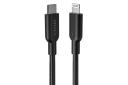 کابل شارژ USB انکر Type-C به Lightning مدل A8633 PowerLine II با طول 1.8 متر رنگ مشکی