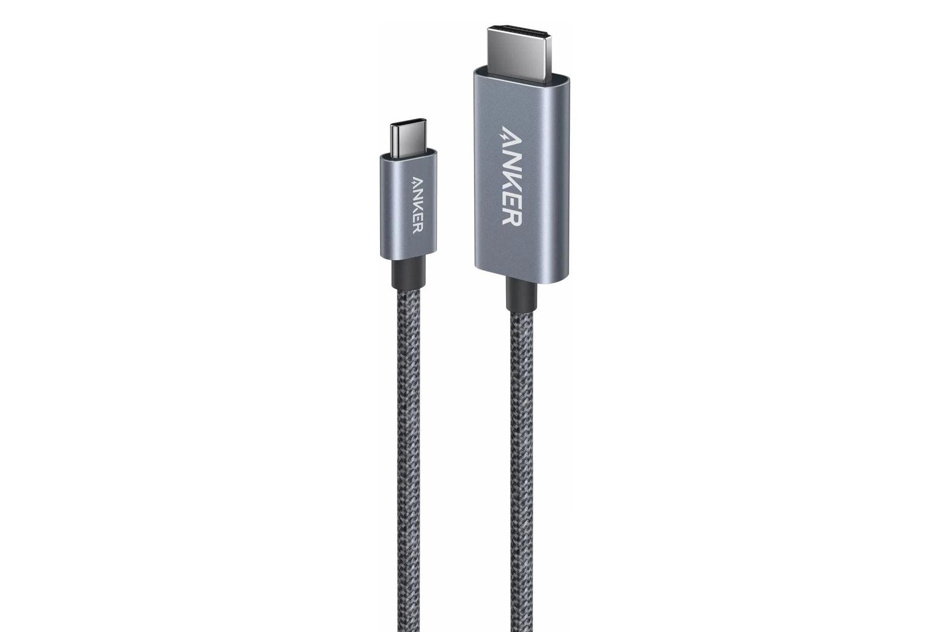 کانکتورهای کابل HDMI انکر Anker A87E0 Type-C to HDMI 4K 60Hz 1.8M