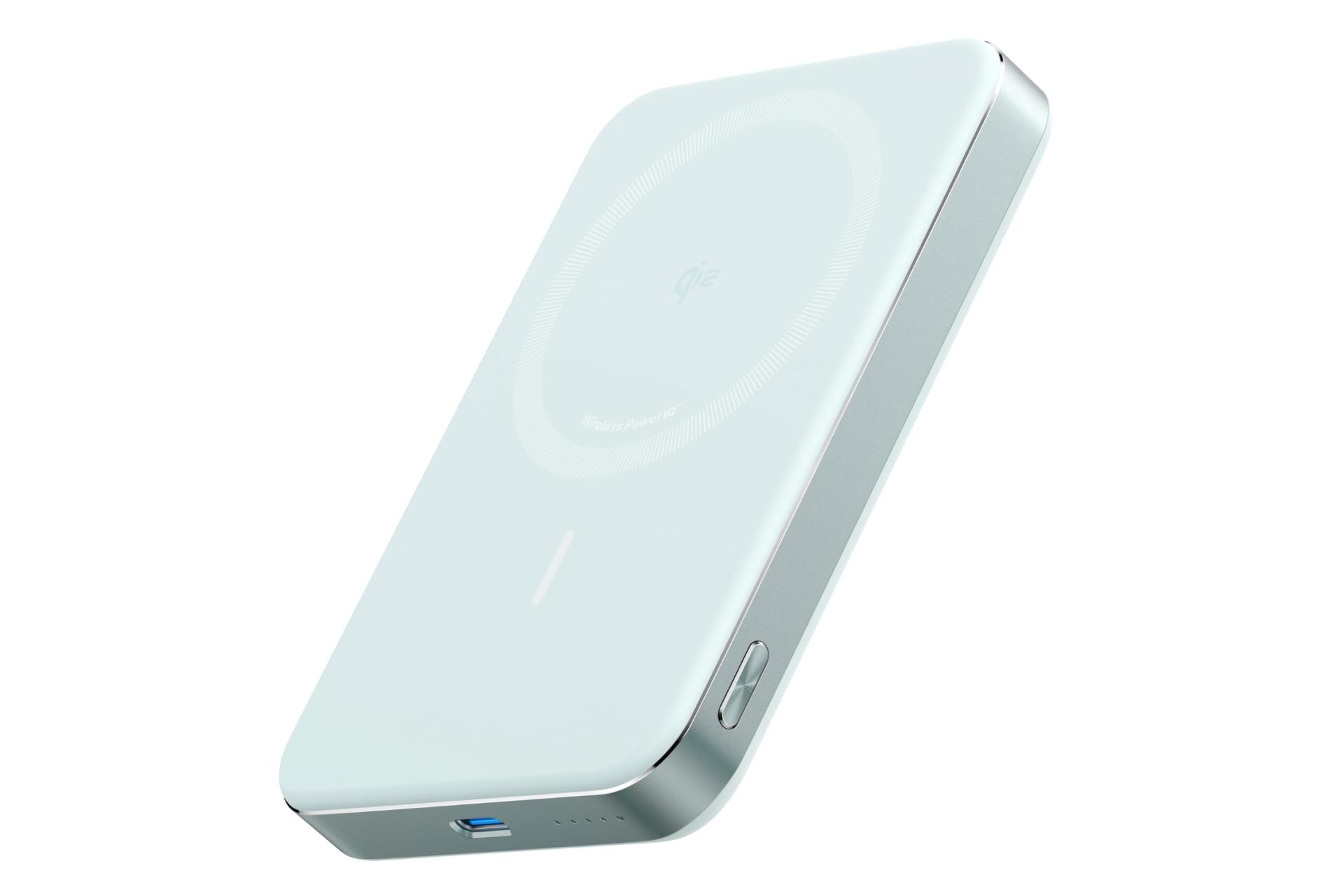 پاور بانک انکر Anker MagGo A1664 10000mAh سبز روشن