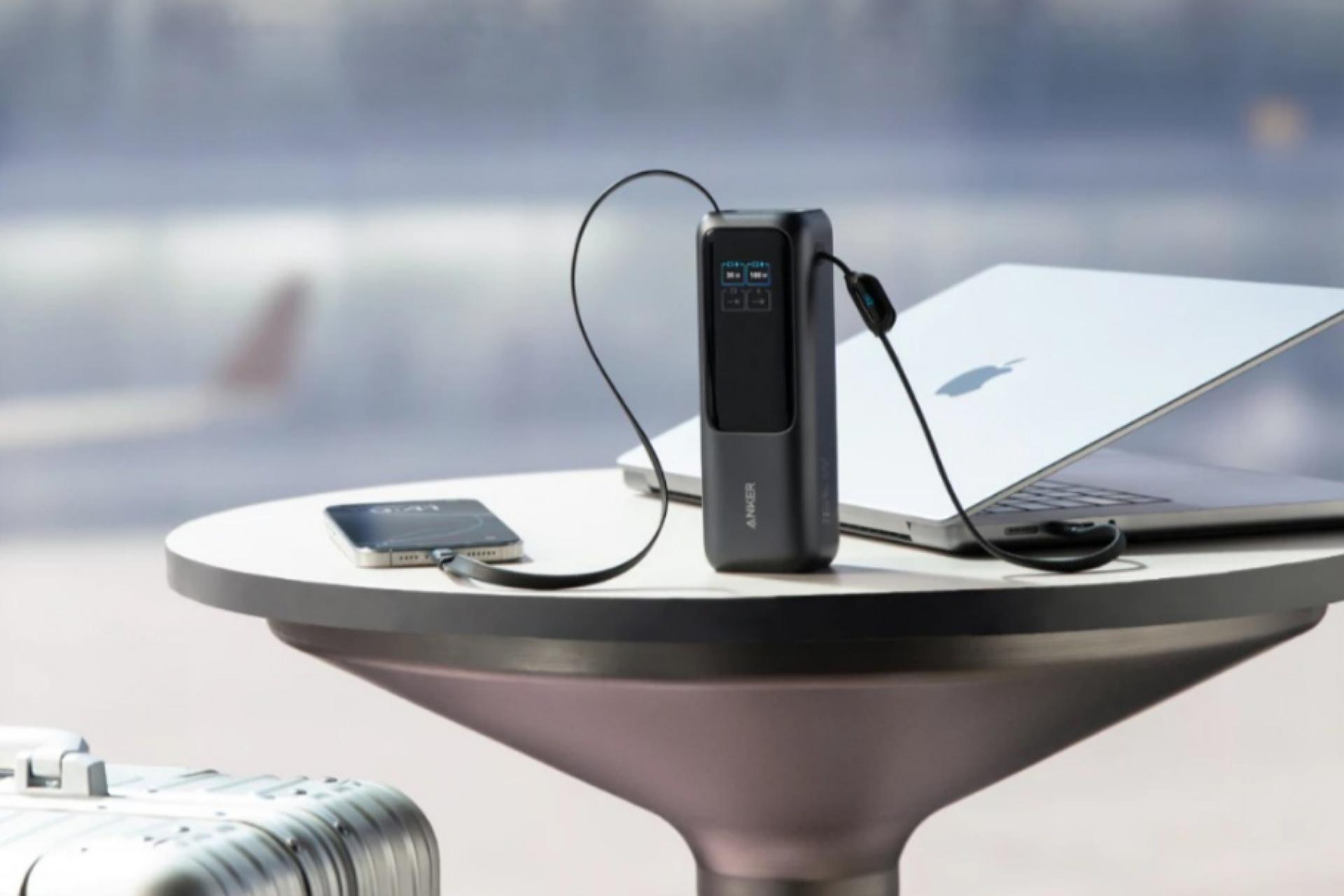 پاوربانک Laptop Powerbank (A1695) انکر در رنگ مشکی