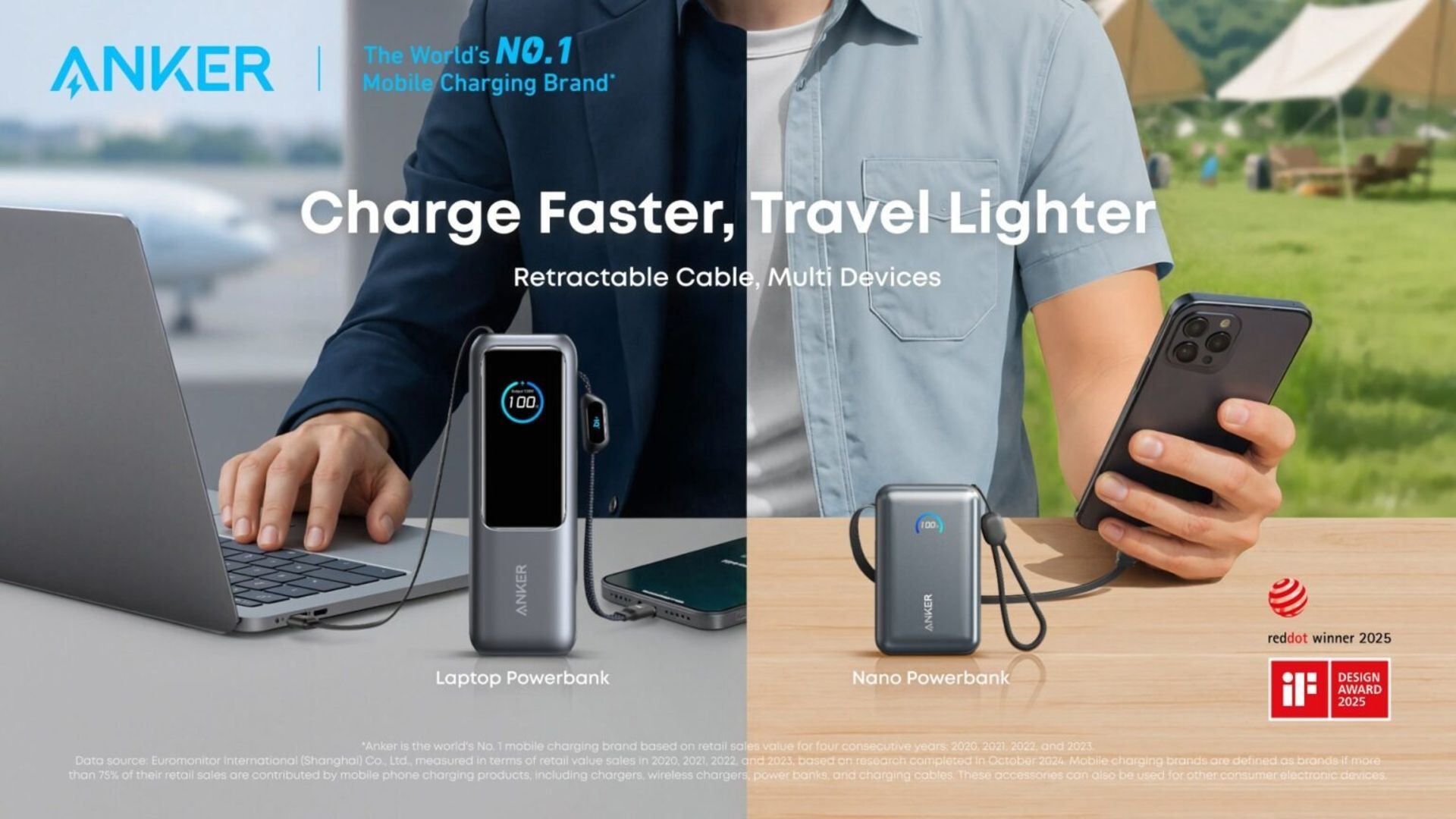 پاوربانک‌های سری Nano انکر کنار هم