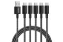 کابل شارژ USB انکر Type-A به Type-C مدل Premium Nylon A8173 با طول 1.8 متر