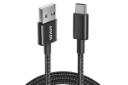 کابل شارژ USB انکر Type-A به Type-C مدل Premium Nylon A8173 با طول 1.8 متر رنگ مشکی