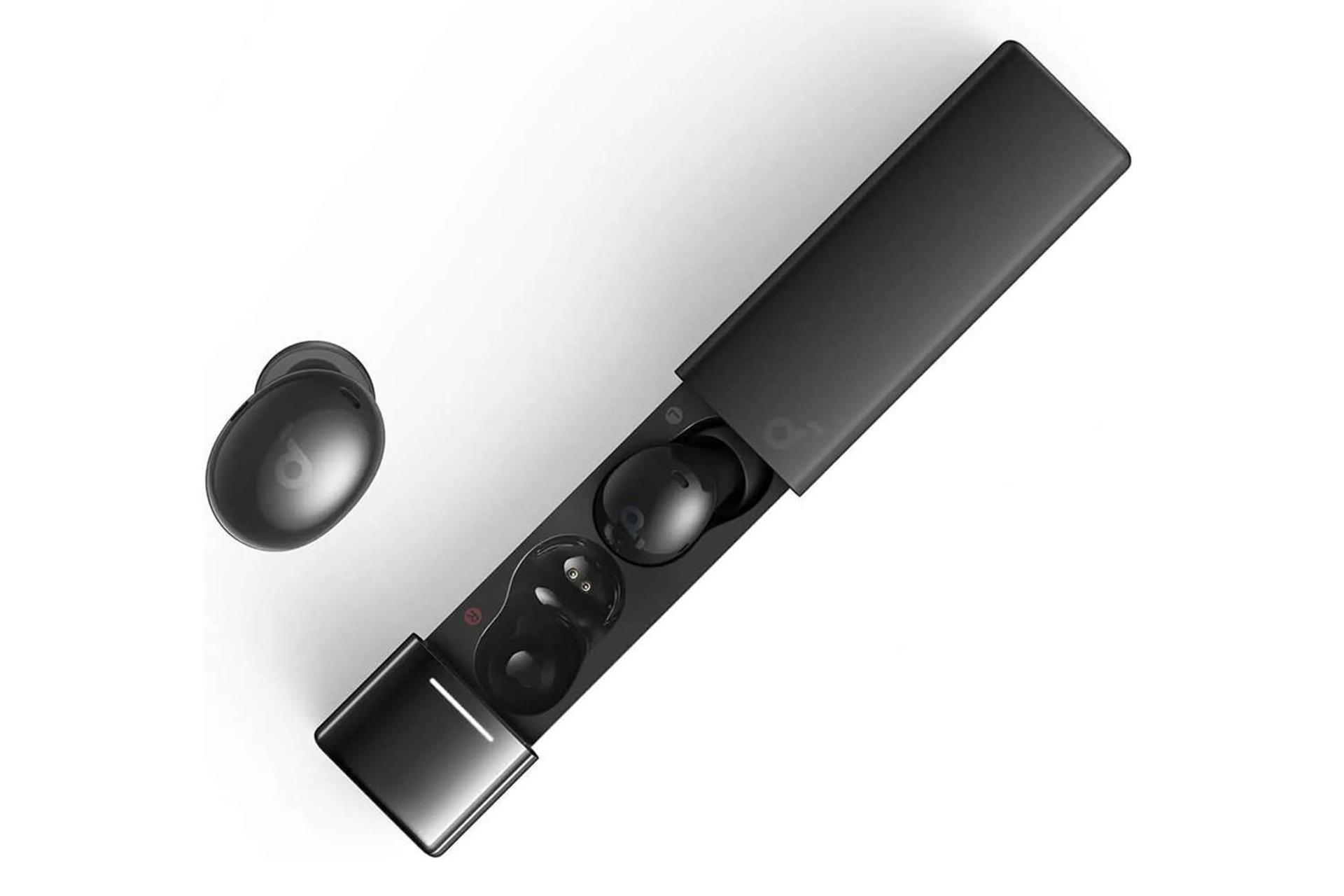 نمای بالای ایرباد بی سیم انکر SoundCore A30i رنگ مشکی