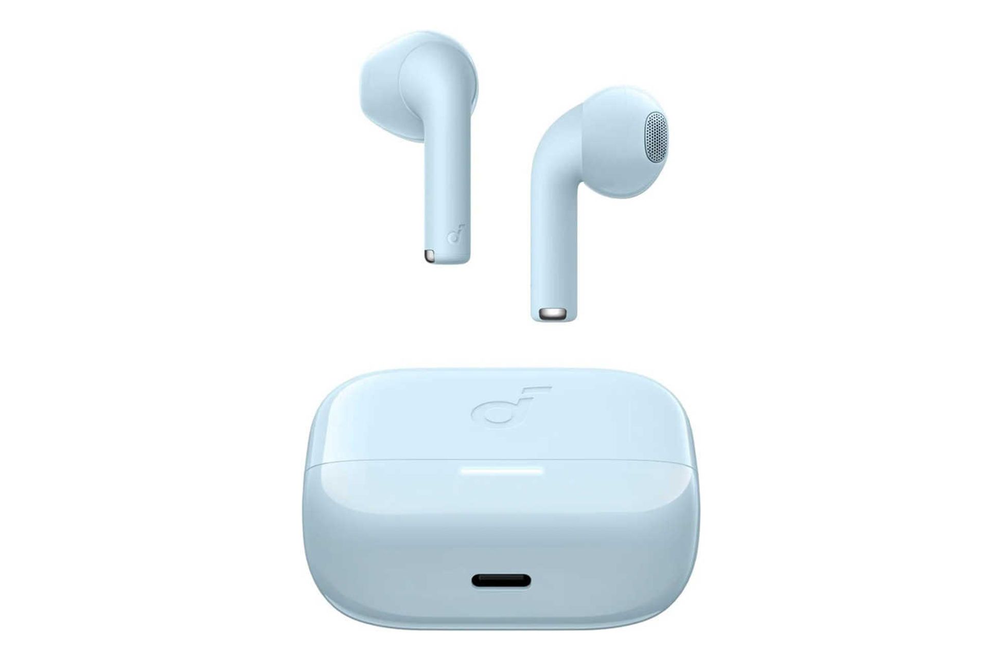 نمای جلوی ایرباد بی سیم انکر SoundCore K20i رنگ آبی