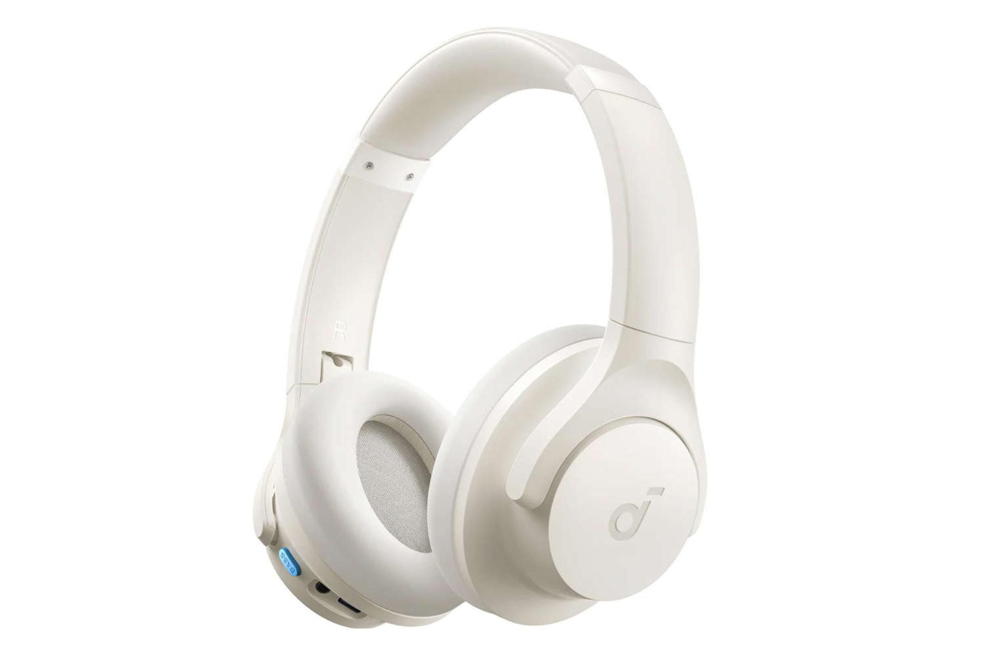 نمای سمت راست هدفون دور گوشی انکر SoundCore Q11i رنگ کرم