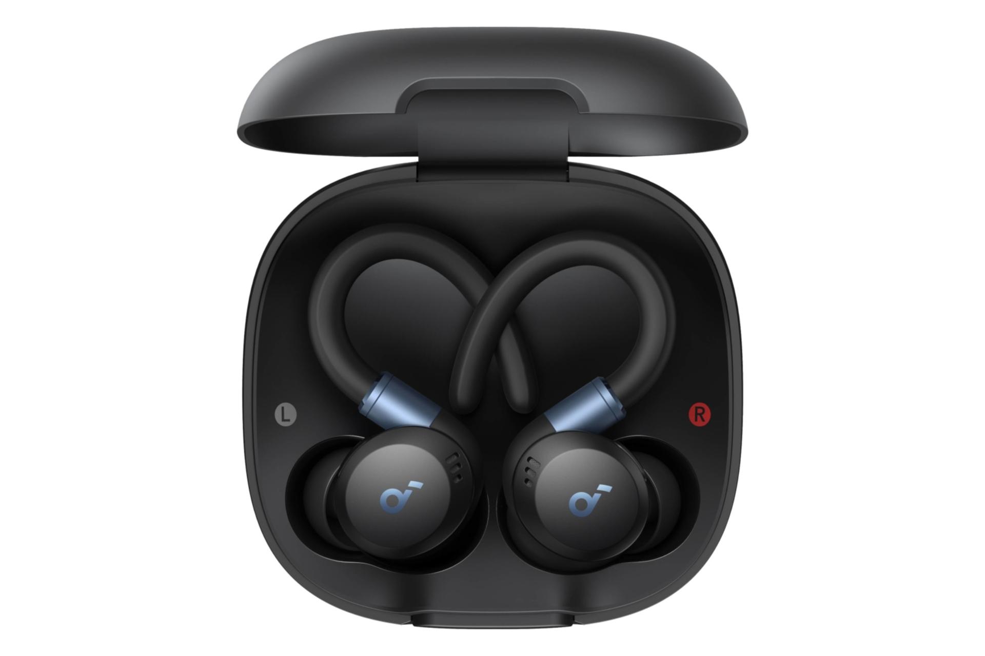 ایرباد بی سیم انکر Anker SoundCore Sport X20 مشکی از نمای بالا