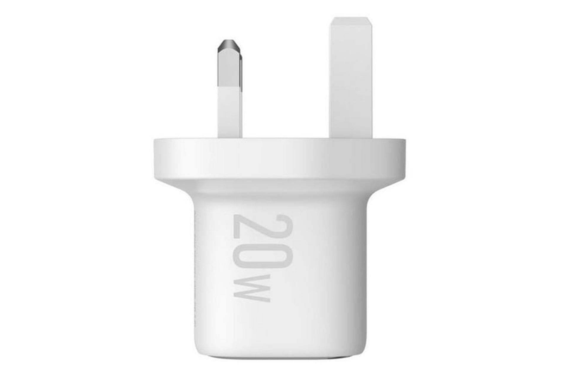 شارژر انکر Anker Zolo 20W A2699 سفید از نمای جانبی