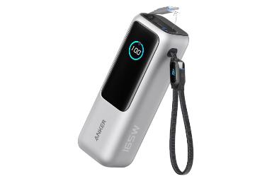 پاور بانک انکر Zolo 25K 165W با ظرفیت 25000 میلی‌آمپر ساعت رنگ نقره ای