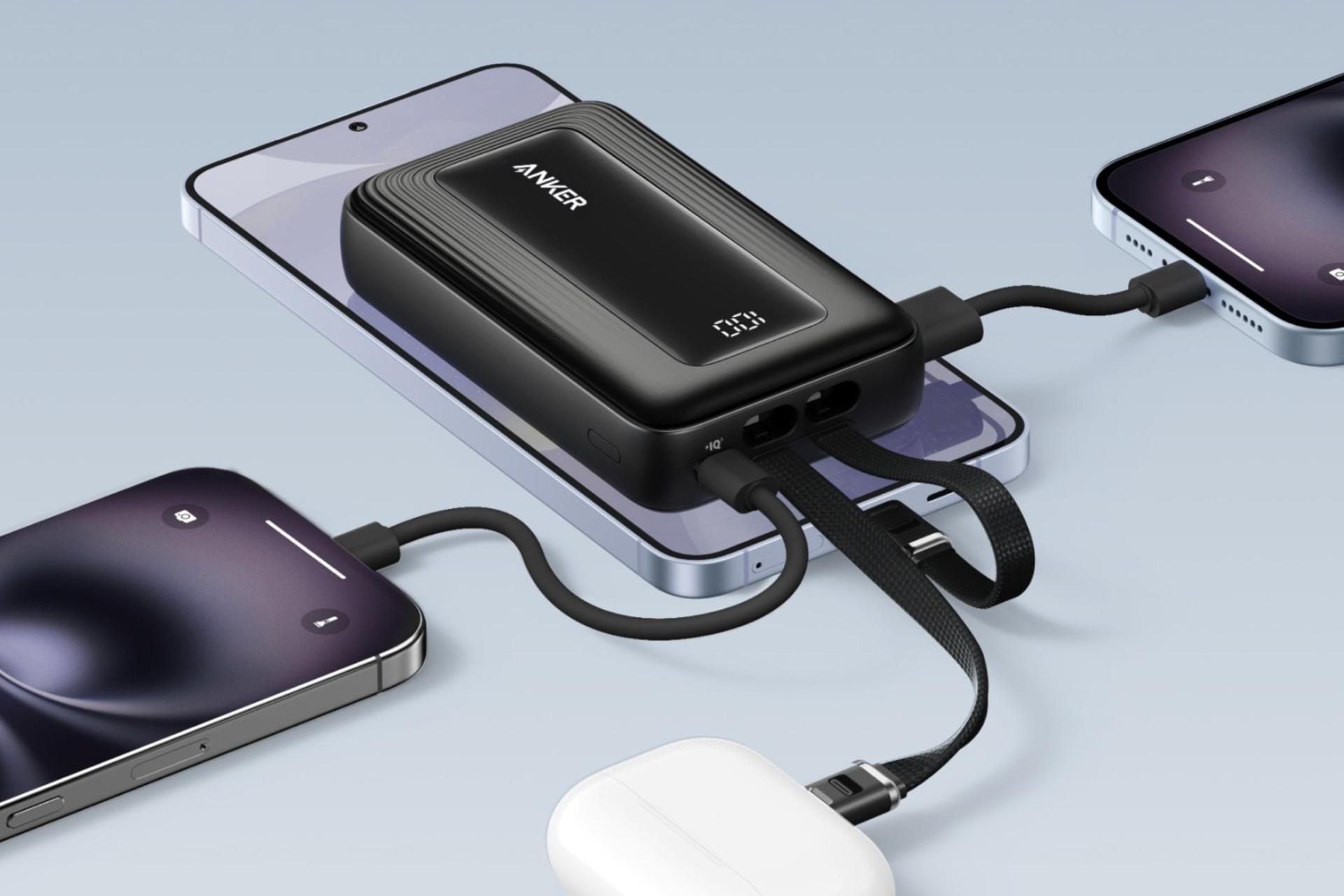 پاور بانک انکر Anker Zolo A1680 10000mAh در حال شارژ