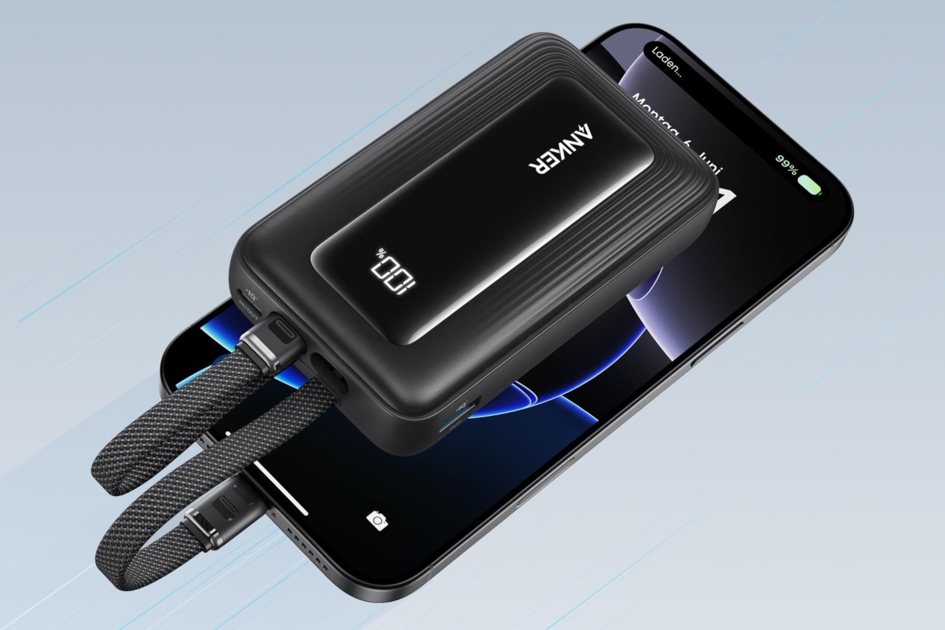 پاور بانک انکر Anker Zolo A1680 10000mAh از نمای بالا