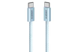 کابل شارژ USB انکر Type-C به Type-C مدل Zolo A8060 با طول 0.9 متر رنگ آبی