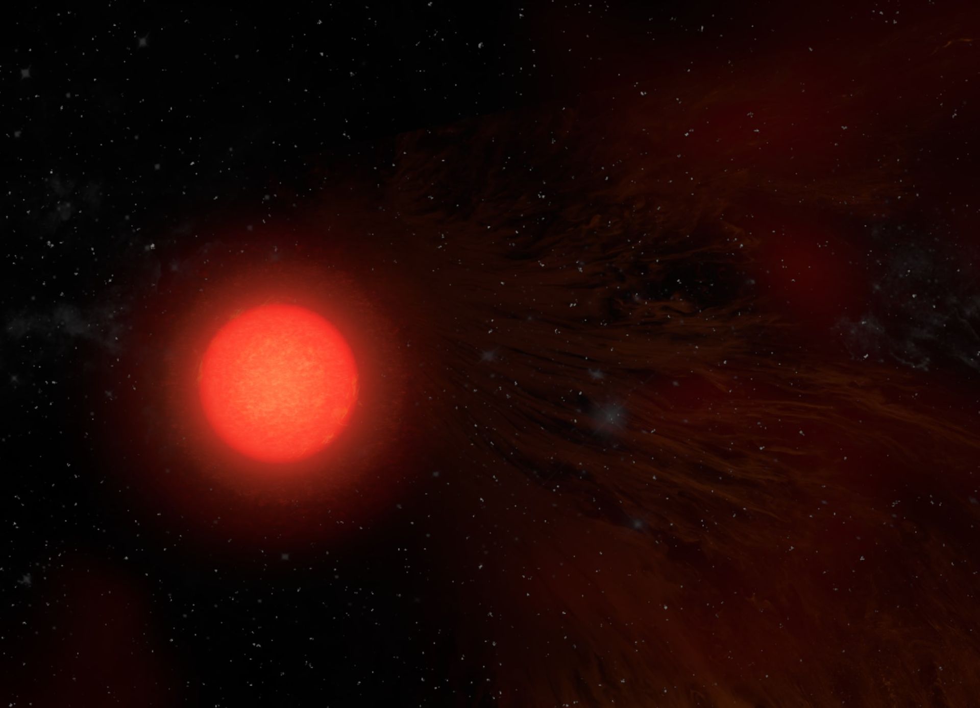 Illustration of Antares or the red giant