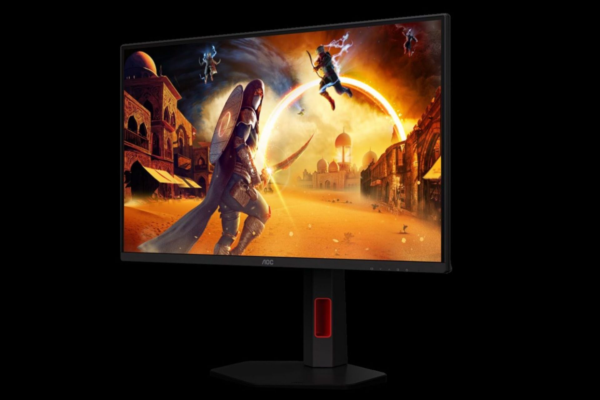 نمای کناری مانیتور گیمینگ AOC