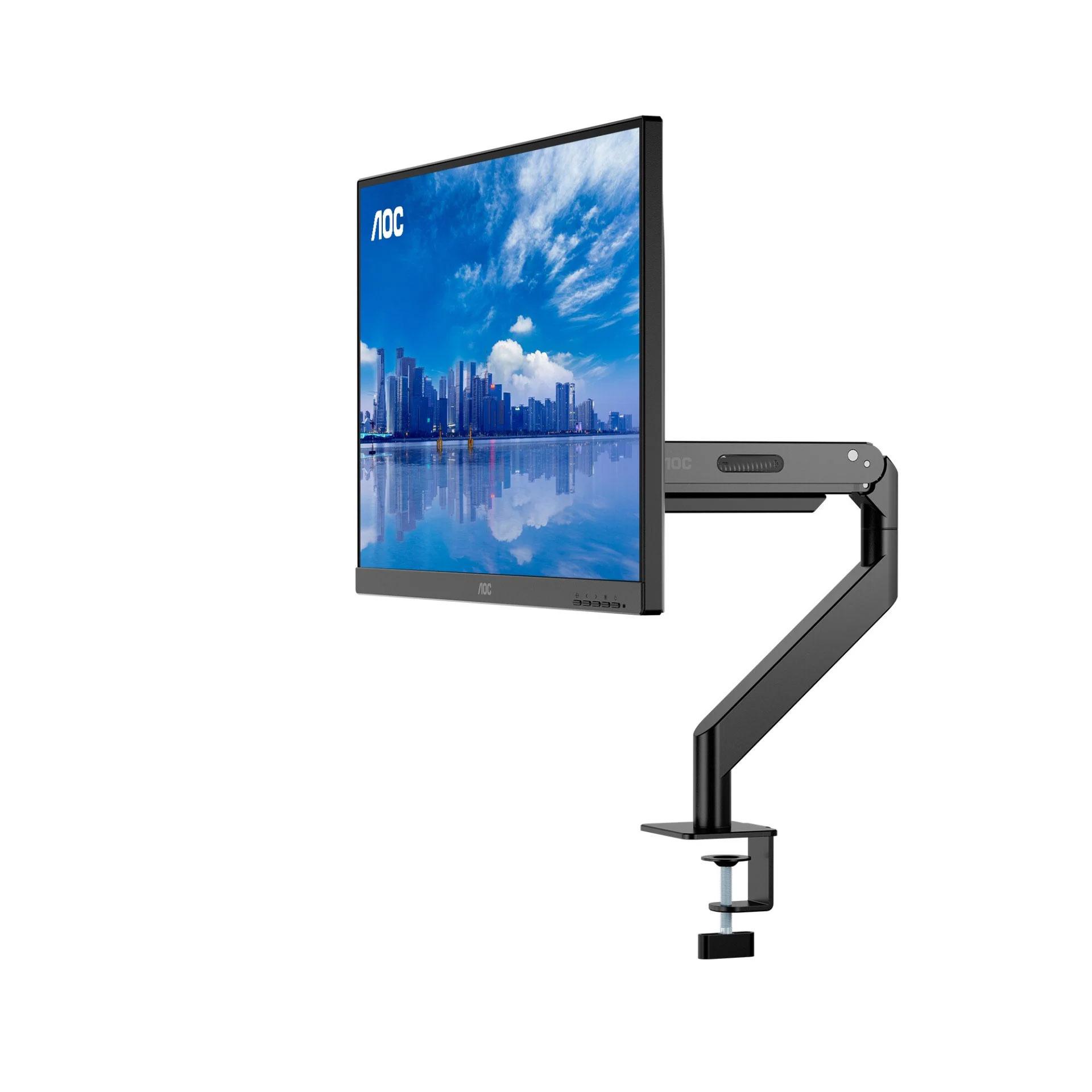 مانیتور با پایه‌ی ارگونومیک AOC U27P3UB از کنار